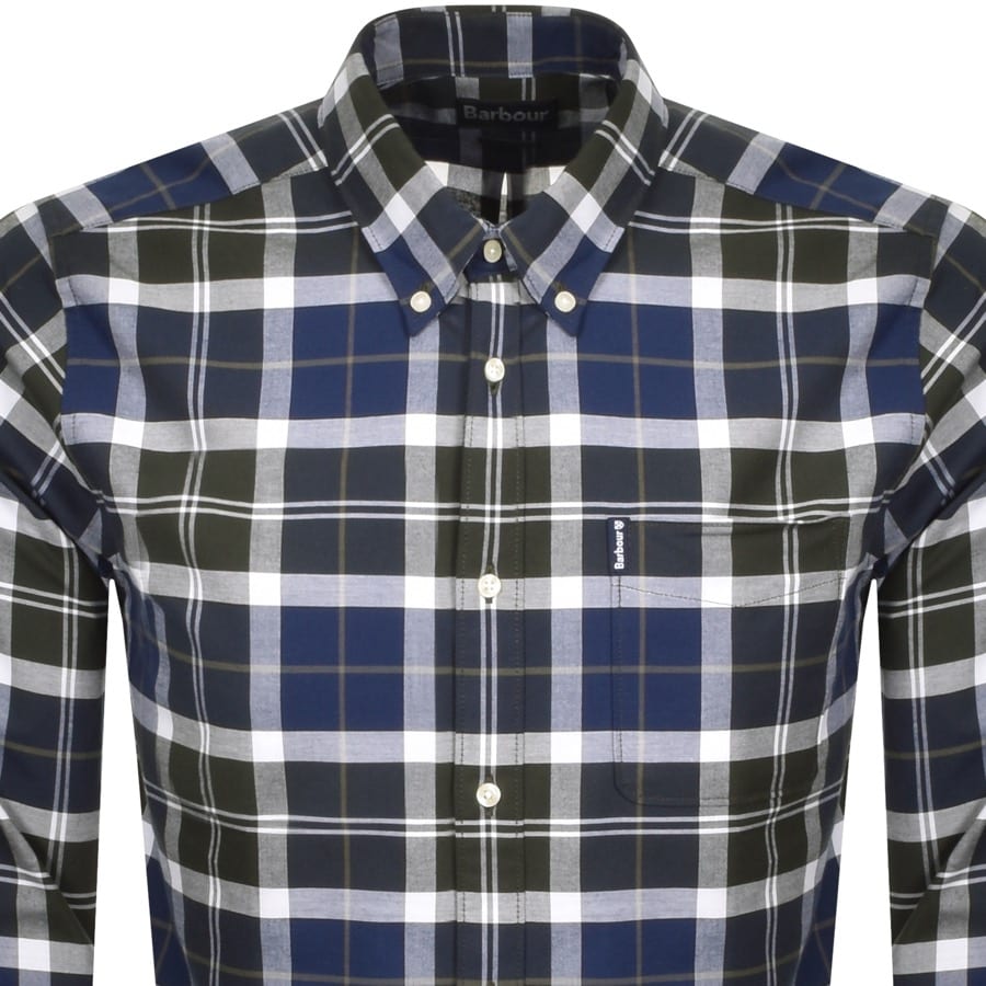 Alternative Image for ProductBarbour Long Sleeved Tartan Shirt Green2